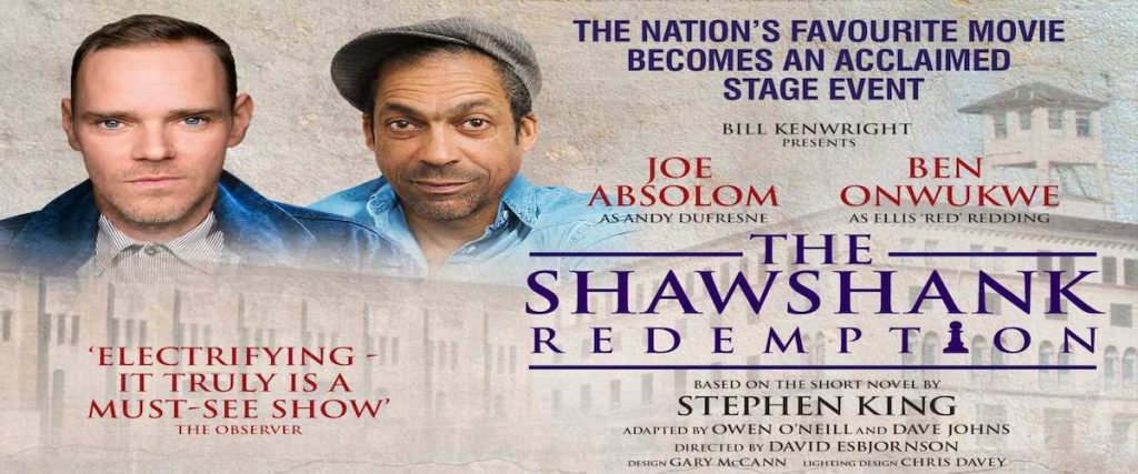 Cartel del montaje teatral de  The Shawshank Redemption, Cadena perpetua. 